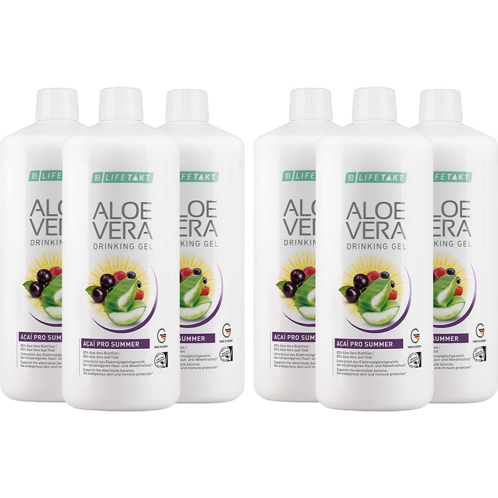 LR Aloe Vera Drinking Gel Acai Pro Summer 6er Set