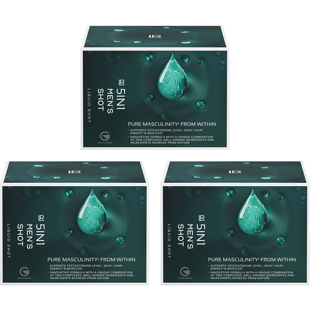 LR 5in1 Mens Shot 3er Pack
